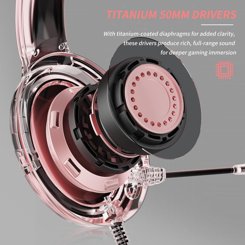 BINNUNE Gaming Headset with Mic for PS4 PS5 Xbox Series X|S Xbox 1 PC NS, Wired Gaming Headphones with Microphone for PS 4|5 Xbox1 - Image 4